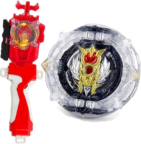 Vista 64 de Juego de juguetes de hoja, juguetes de batalla, lanzador chispeante, agarre Bey Battling Top DB B-199 Booster Gatling Dragon. Kr.Cm'-10 lanzador