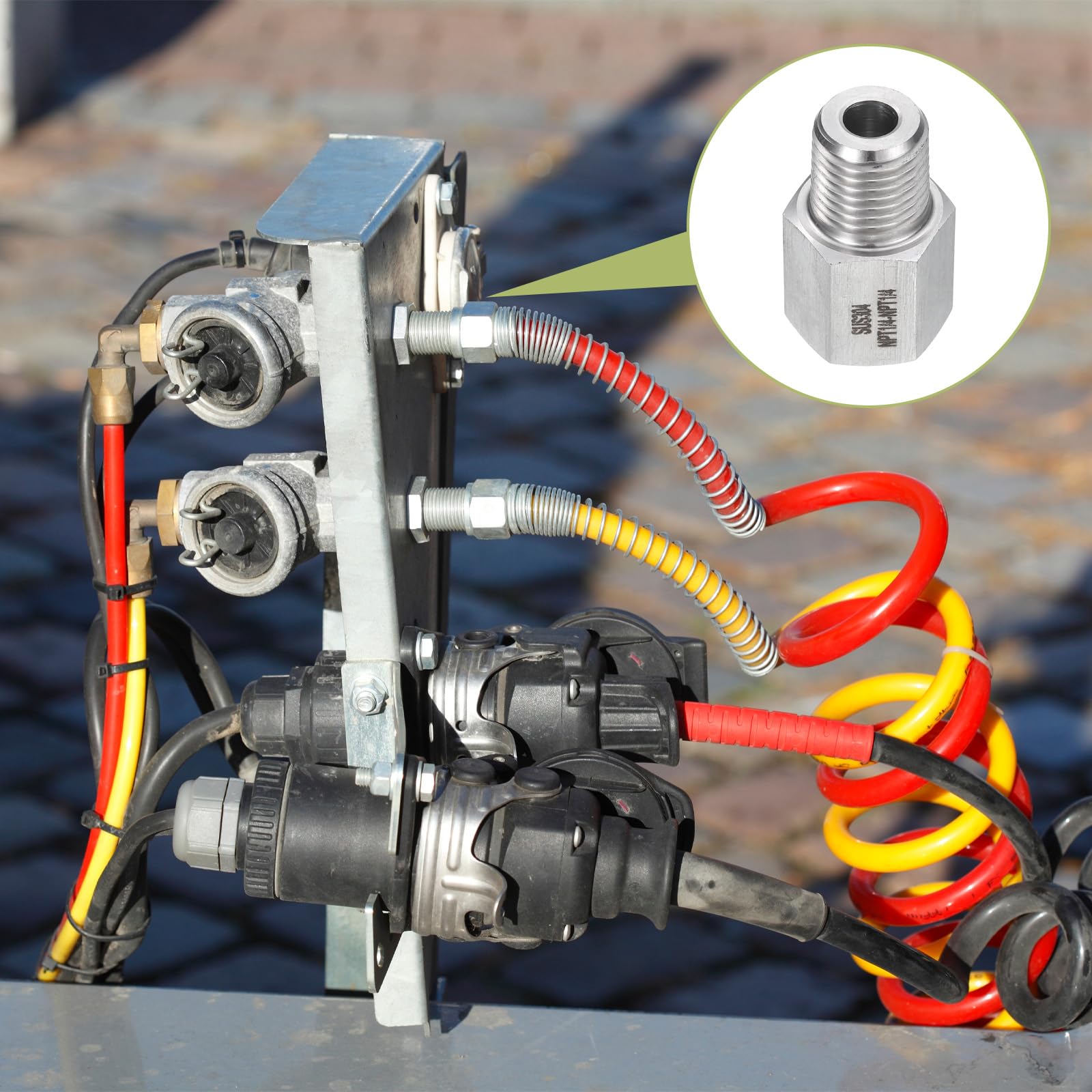 ANPTGHT QCC1 - Adattatore per tubo flessibile per gas propano con
