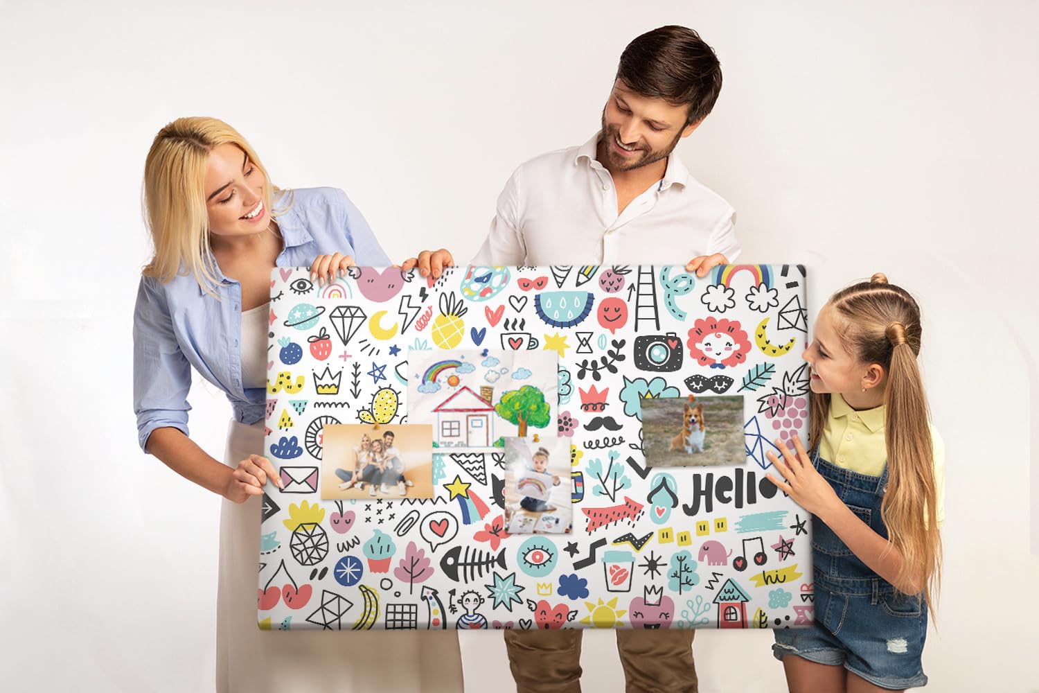Panel mural de corcho 120x80 cm | Dibujos bocetos