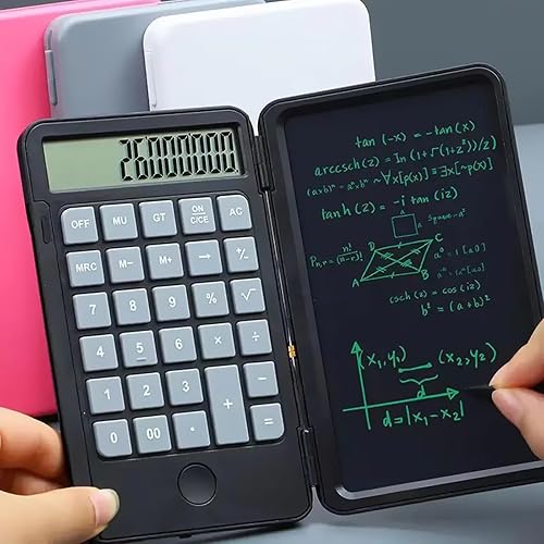 Miniatura 4 de Maizoon Calculadora de oficina básica con tableta de escritura LCD de 6 pulgadas6.0 in, recargable, plegable, portátil, ideal para negocios,