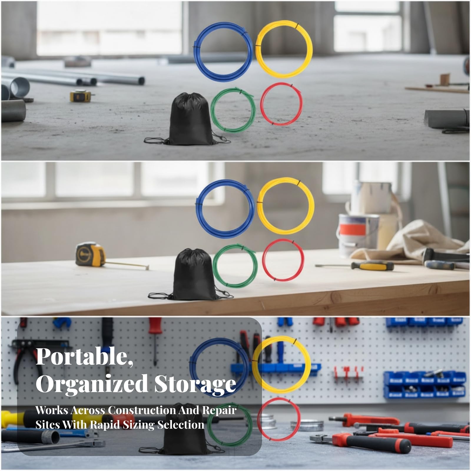 Tubo Flessibile per Curvatura Rame | Superficie Esrna Liscia, Colorato, Tubo Prottivo con Borsa per il Trasporto, Officina, 4M