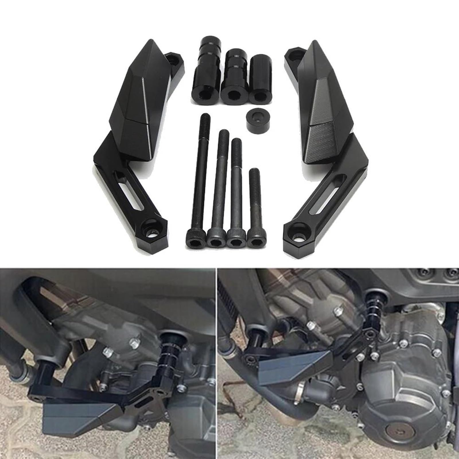 Protector Deslizante De La Cubierta del Estator del Motor De La Motocicleta para Yamaha MT-09 MT09 MT 09 2013-2019 Tapa del cárter de la Motocicleta