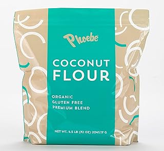 Phoebe Coconut Flour 4.5 lbs (2041.17 g) - Organic, Gluten Free, Premium Blend