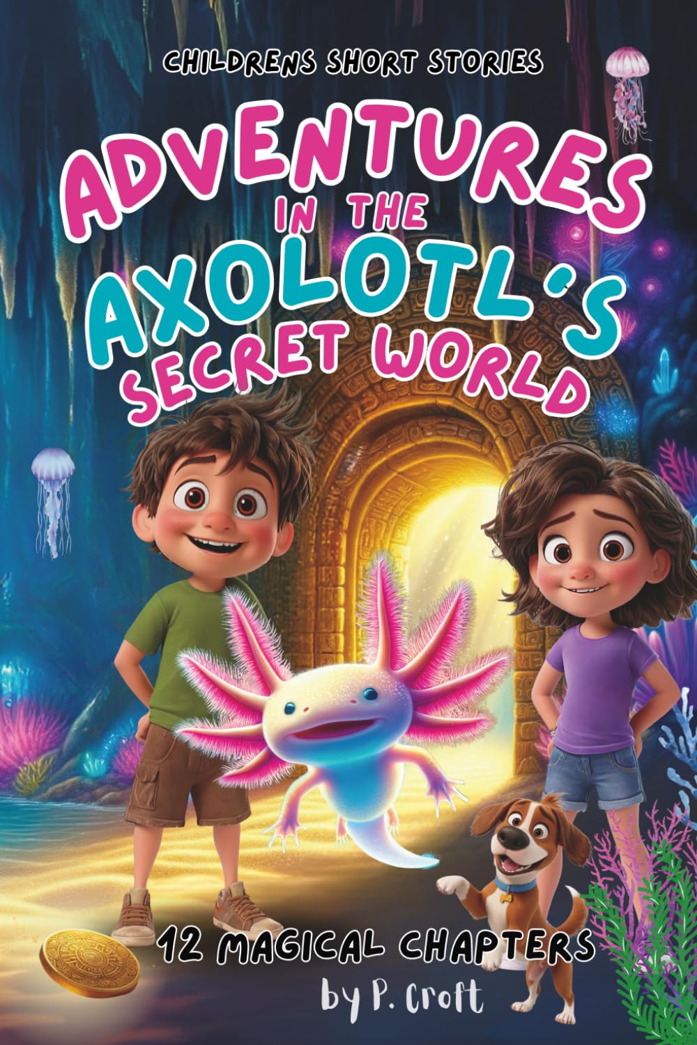 Children's Short Stories: Adventures in the Axolotl's Secret World: 12 Magical Chapters for Young Imaginations; Ages 6-12 (The Adventures of Sam, Mia & Max)