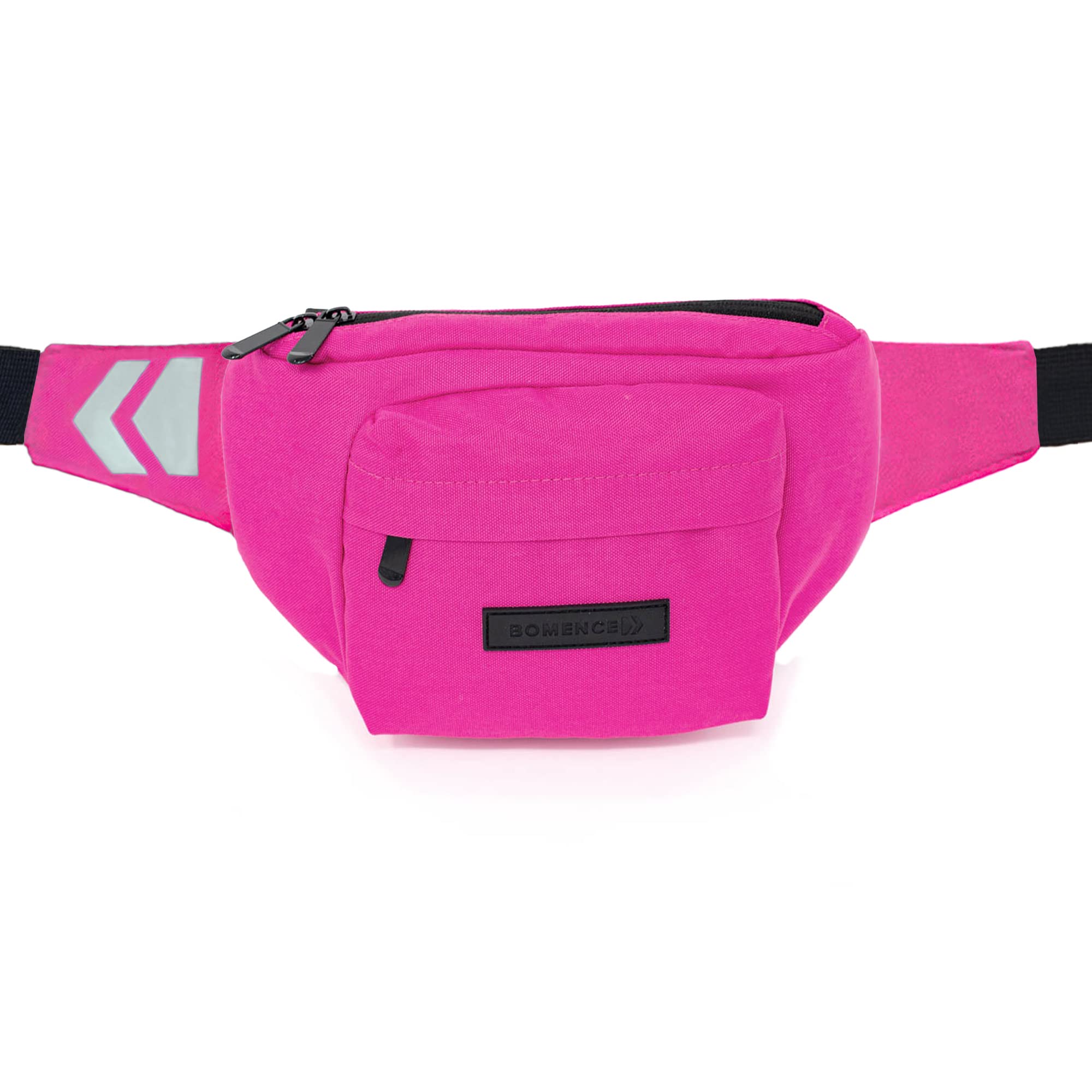 Riñonera acolchada para hombre y mujer, riñonera para exteriores, pequeña, para ciclismo, deportes, impermeable, teléfono móvil, bicicleta, rosa, medium, Riñonera convertible en bolsa de manillar