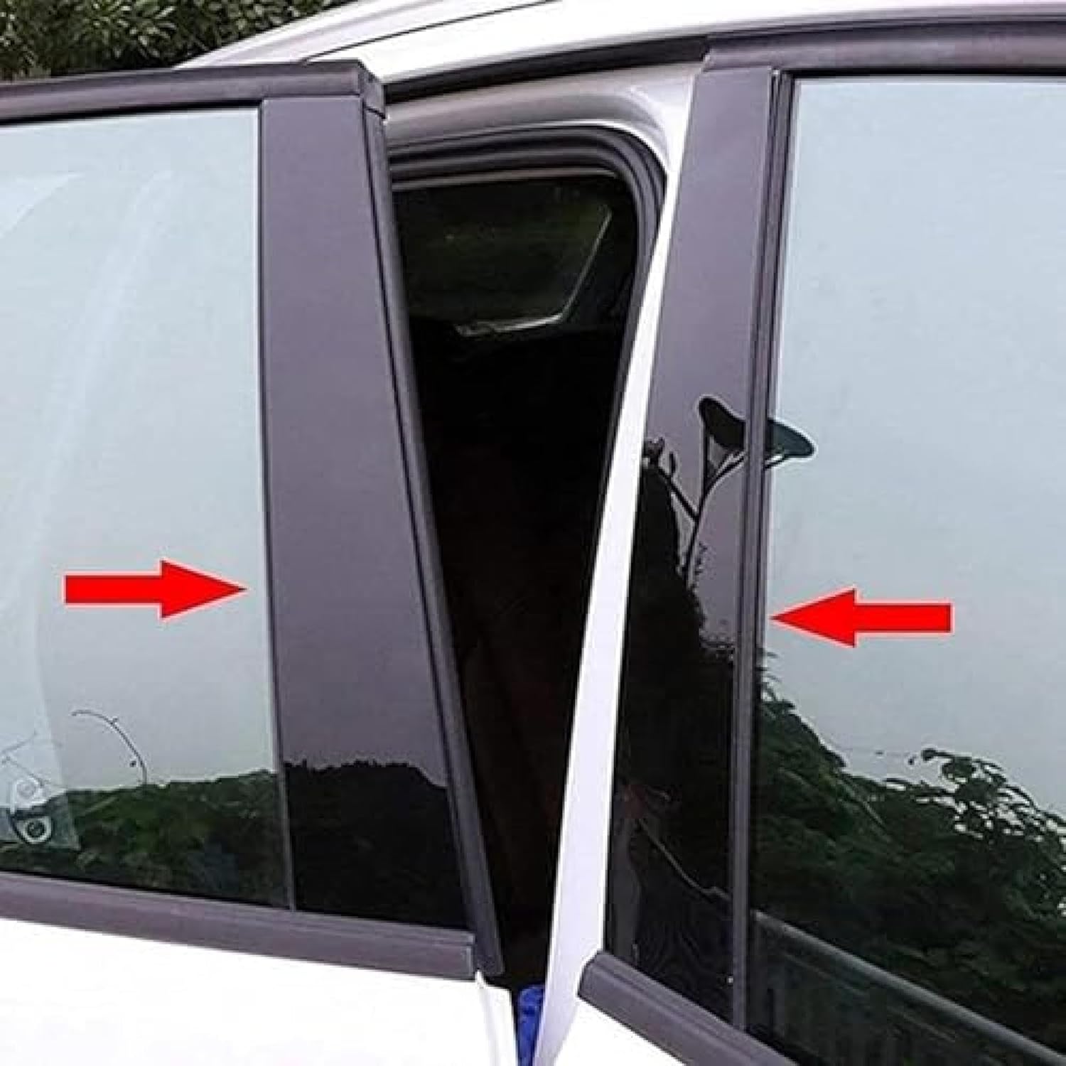 Car Pillar Posts Cover Trim Sticker, for Hyundai Sonata 2011-2014, Window Trim BC Column Stickers