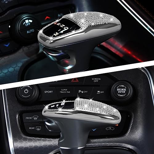 Miniatura 5 de TOMALL Funda para pomo de palanca de cambios de automóvil compatible con Dodge Charger Challenger Durango Auto Shift Pomo de la palanca de cambios