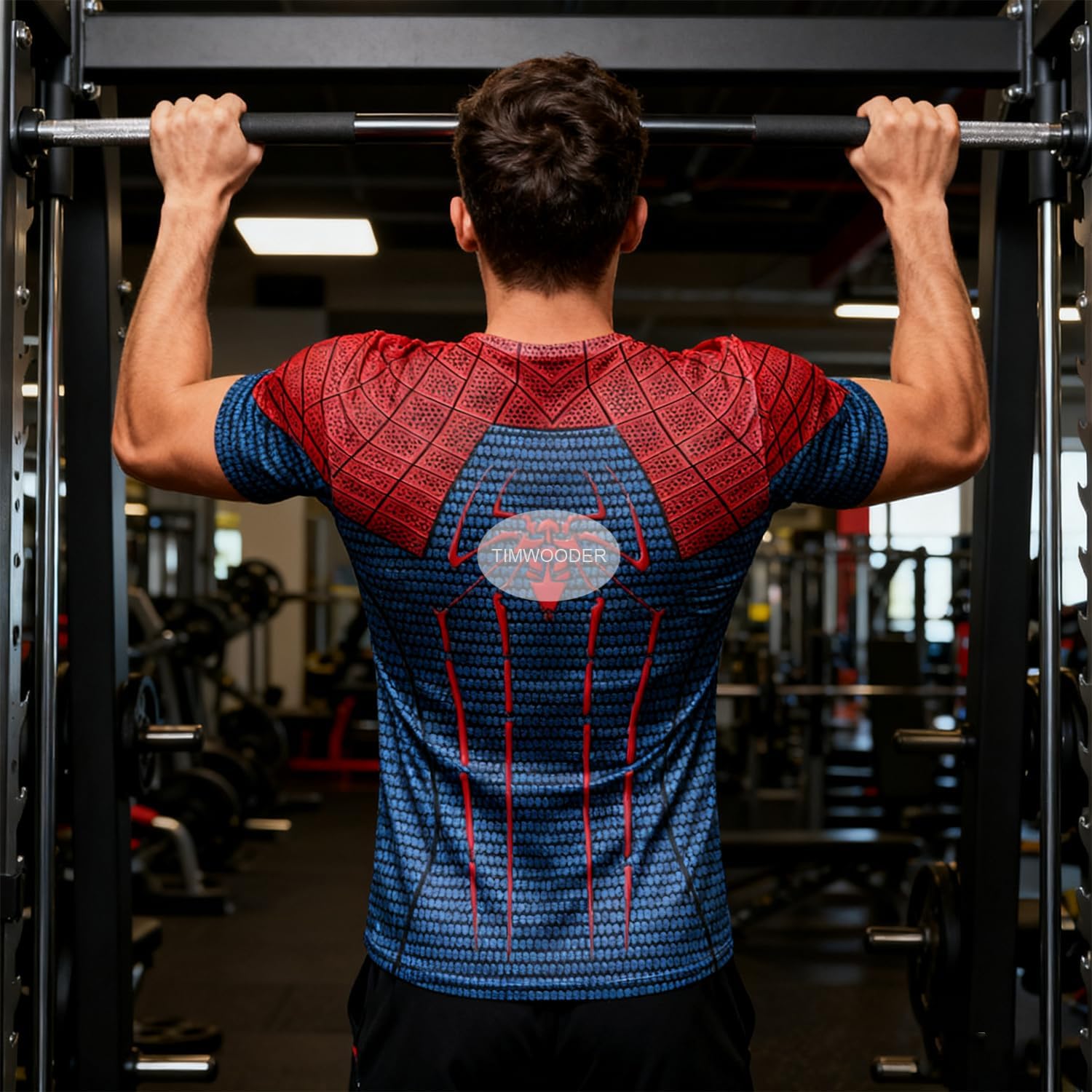 Men's Compression Shirt Skinny Soft Short Sleeve 3D Print Fitness Sports Shirt Gym T-Shirt - Image 3