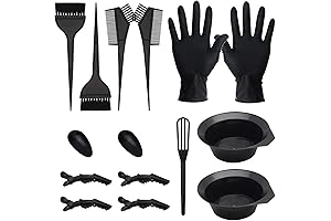 15-Piece All-Inclusive Hair Dye Coloring Kit for Effortless DIY Salon-Quality Results