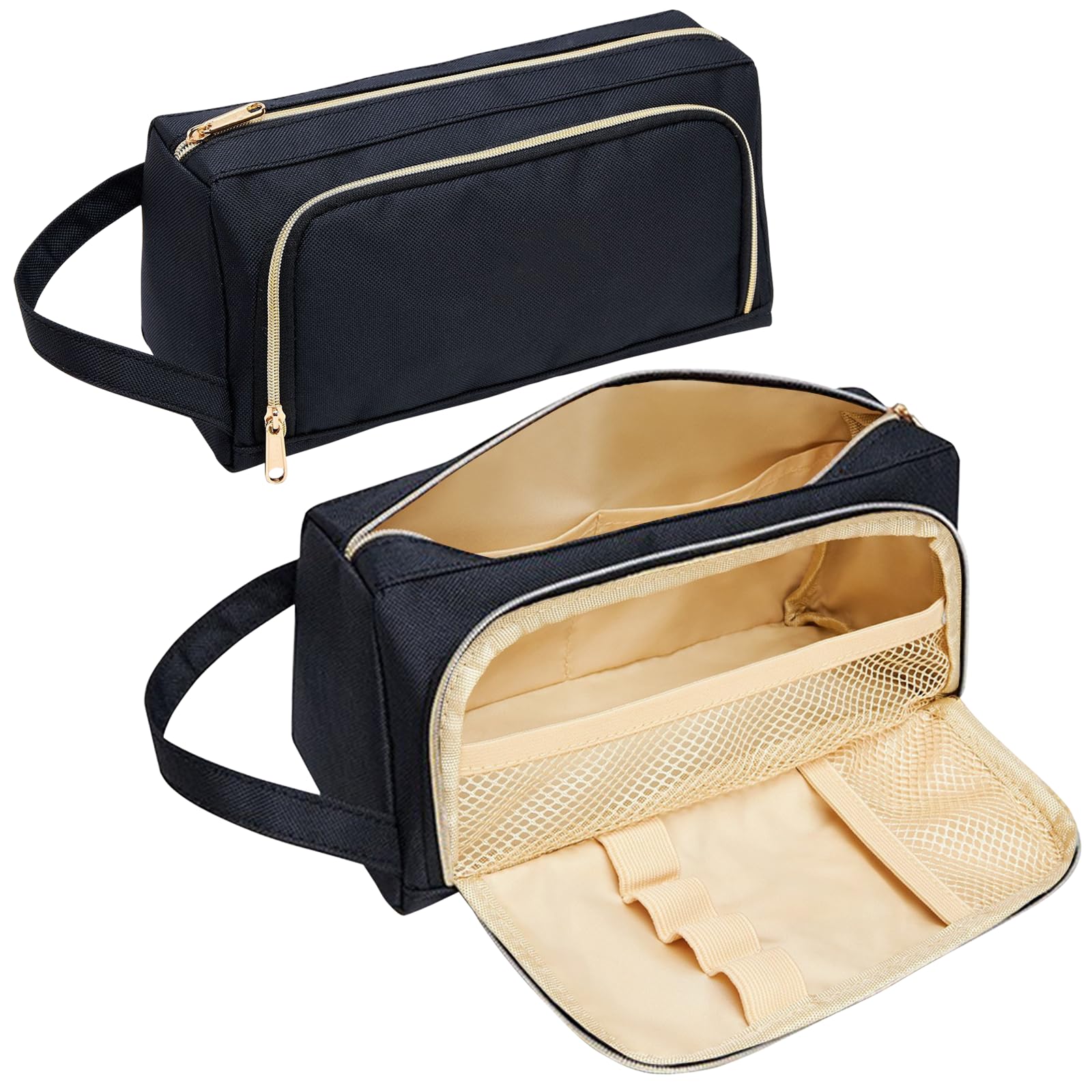 Bomiclss Black Pencil Case Boys, Large Capacity Pencil Pouch Zip & Handle
