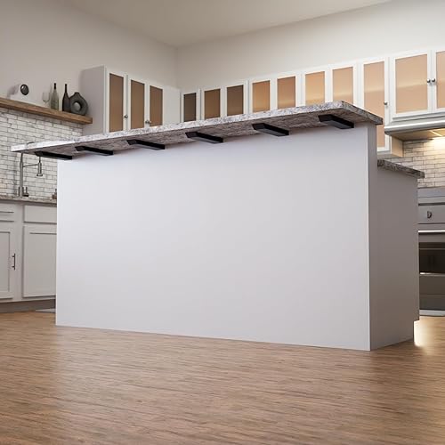 Miniatura 22 de Soporte oculto de pared de rodilla sólido y resistente, 1 unidad, 16 pulgadas, proyectos de bricolaje, fabricado con acero americano por The