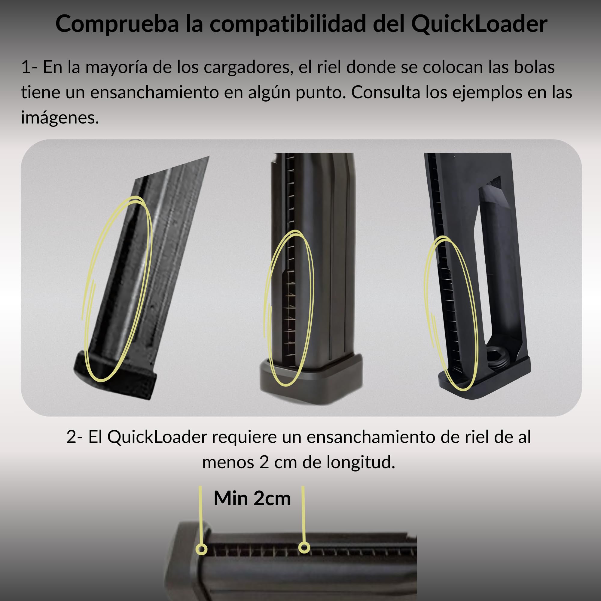 Sibo - Airsoft Cargador Rápido para Pistolas - Speedloader - 6mm Bolas Airsoft 0.20, 0.25 - Bolas Bio - Accesorio Recarga - Loader BB - Pistola Softair