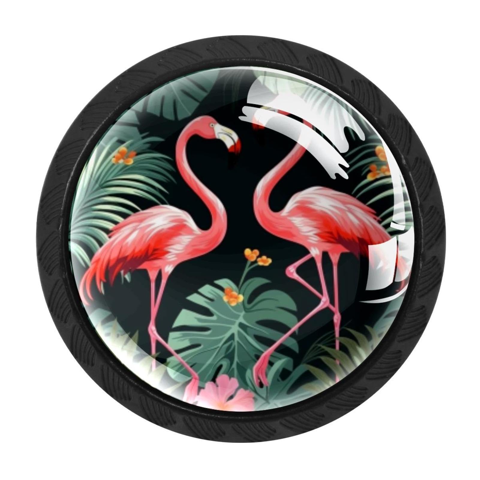 Chenzzzz Multicolored 18 4 Pack Flamingo Rainforest Drawer Knob Cabinet Hardware
