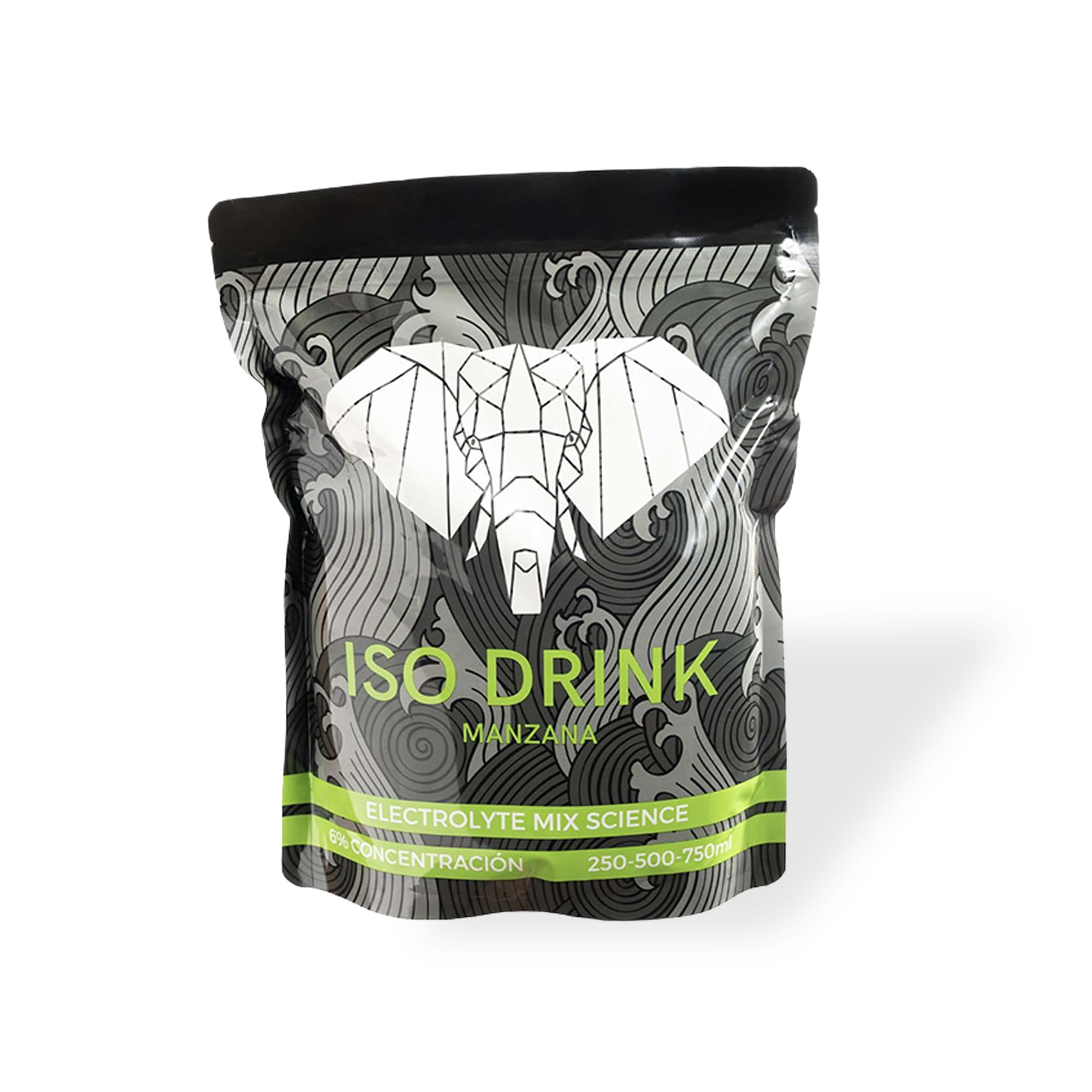 FANTÉ Iso Drink Manzana Verde | Bebida Isotónica en Polvo con 45 g de Carbohidratos, 300 mg de Sodio y Ratio 1:0,8 para Running, Ciclismo y Resistencia (Saco 500 g)