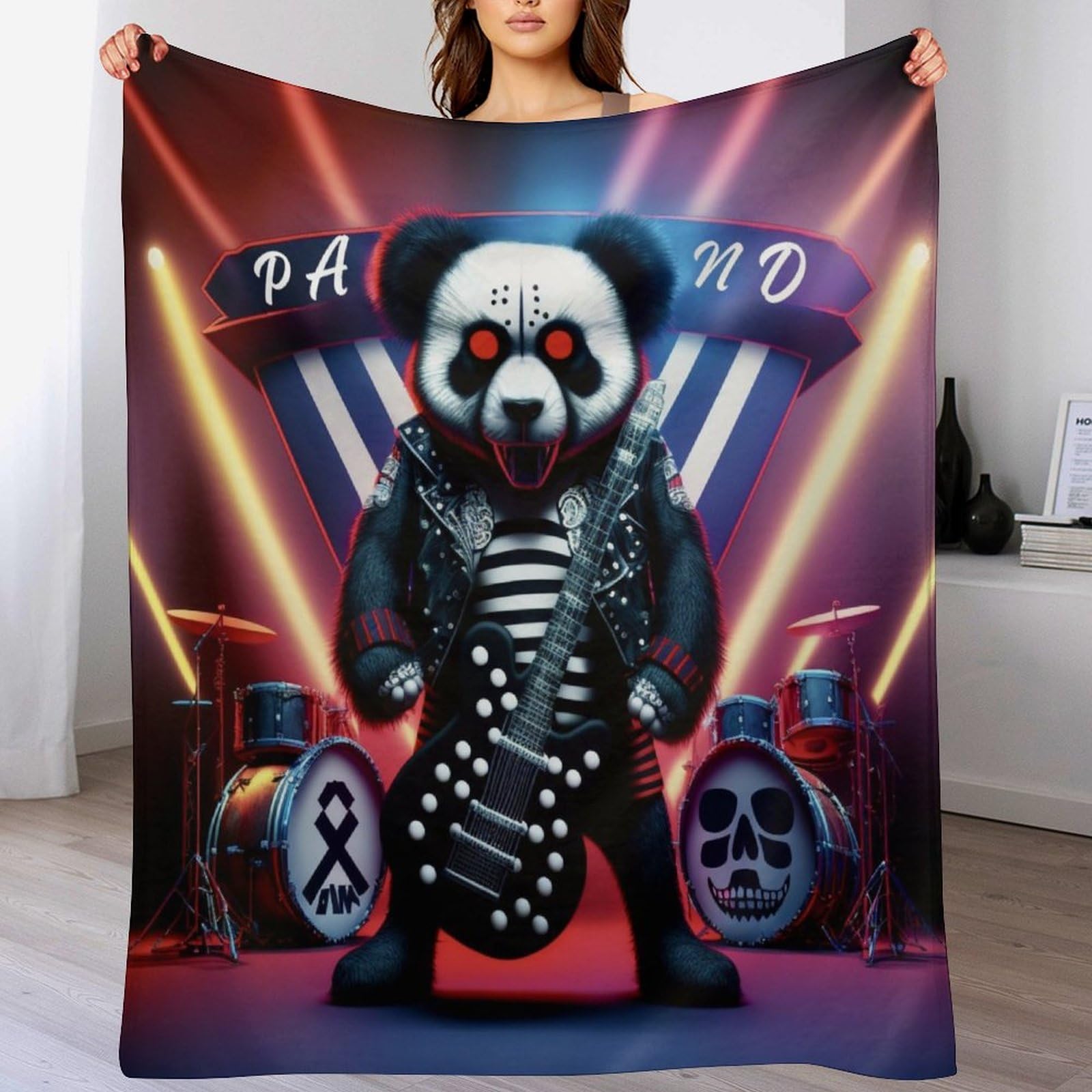 Plaid polaire doux Brian Oakley 130x150 cm pour lit et canapé