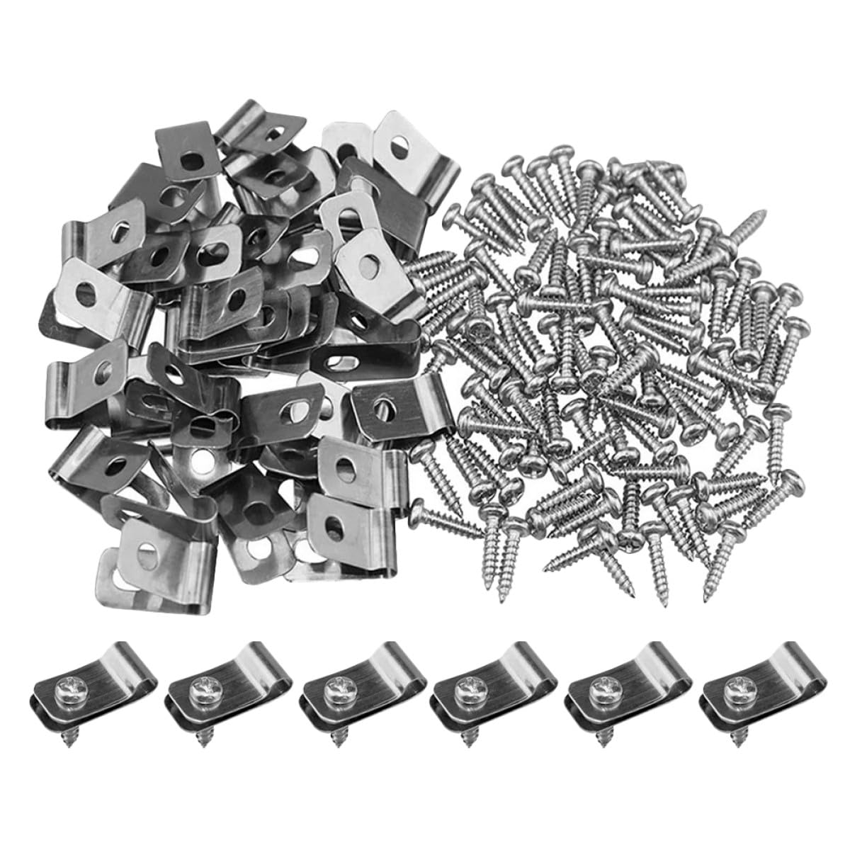Clips de fixation pour fil soudé anti-rouille et pose facile sur bois