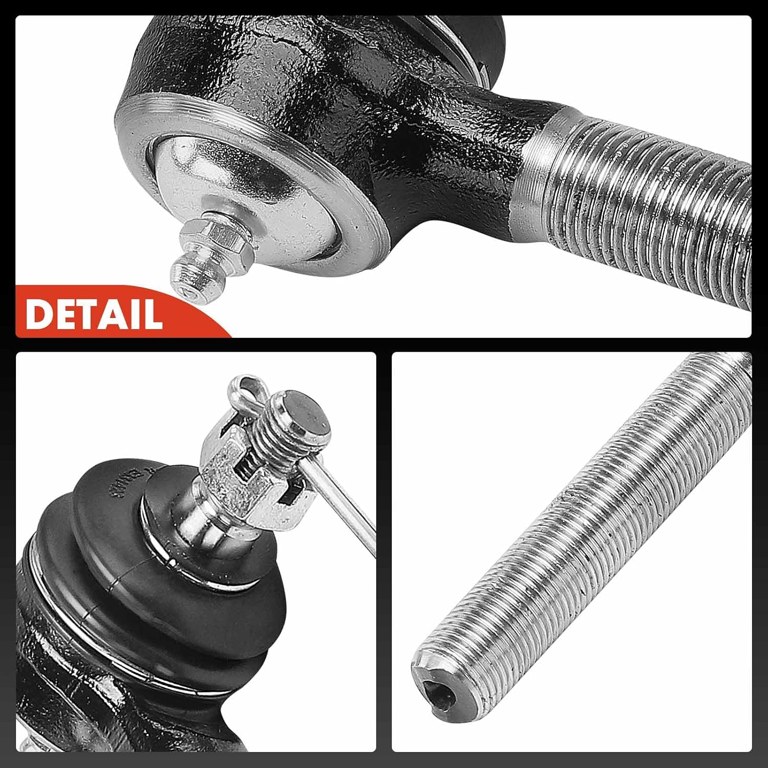 A-Premium Set of 4, Front Inner & Outer Tie Rod End Kit, Compatible with Chevrolet Tracker 1998-1998 & Geo Tracker 1989-1997 & Suzuki Sidekick 1989-1998