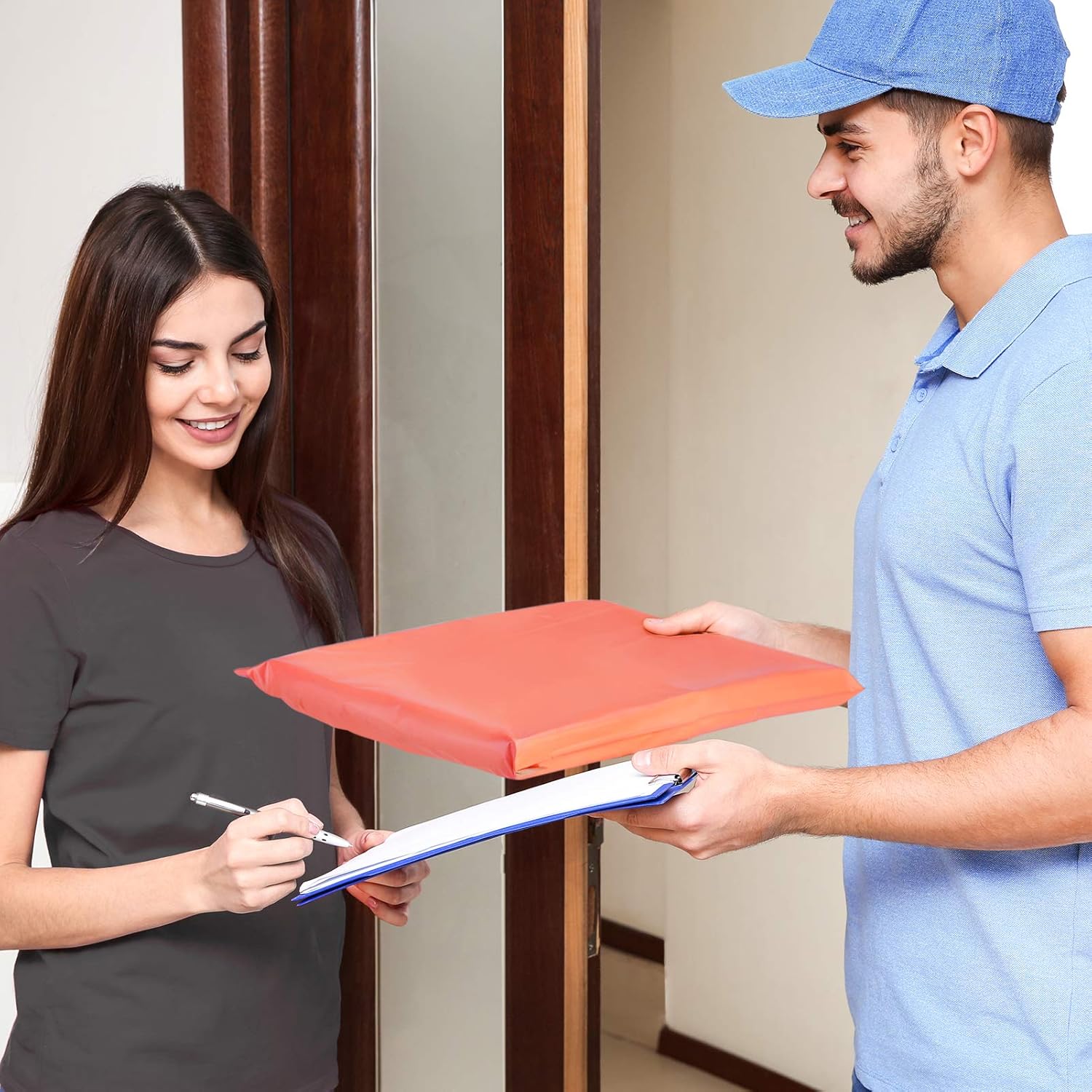 Metronic Poly Mailers 12x15.5 200 Pack, Medium Shipping Bags for Clothing, Self Seal Mailing Bags, Tear-Proof Shipping Envelopes for Small Business, Boutique, Postal Bags Poly Bags in Peach Pink - Image 6