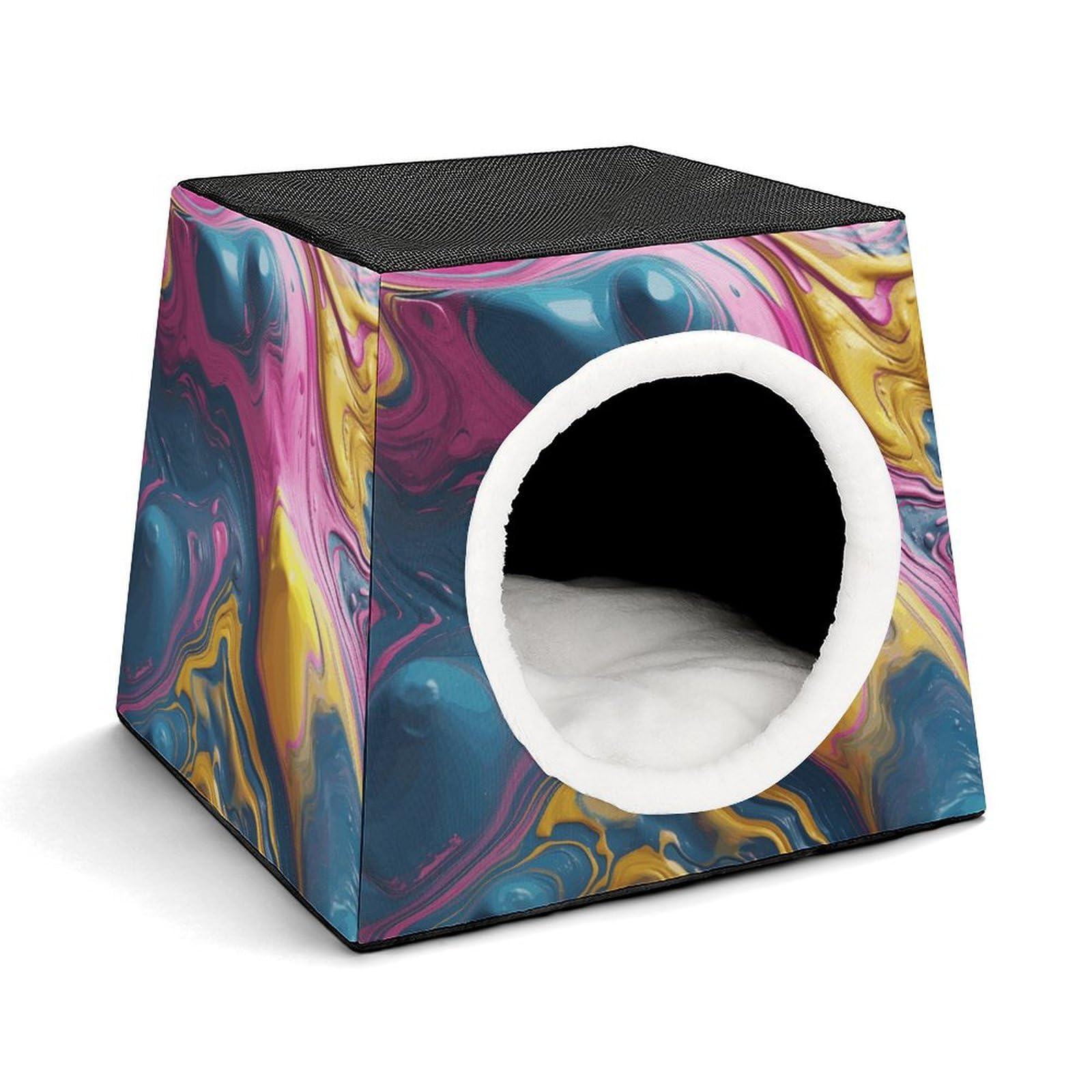 Nichoir confortable pour chat d'intérieur et petit chien en capsule d'espace