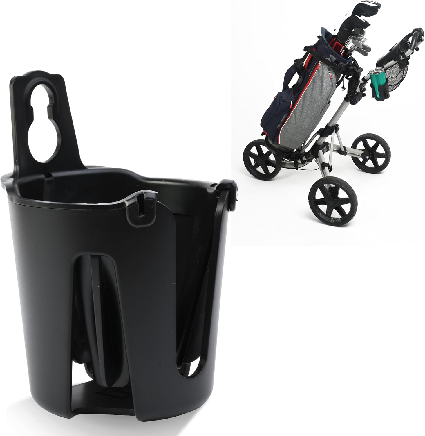 golf push cart cup holder- regular size- golf push cart accessories
