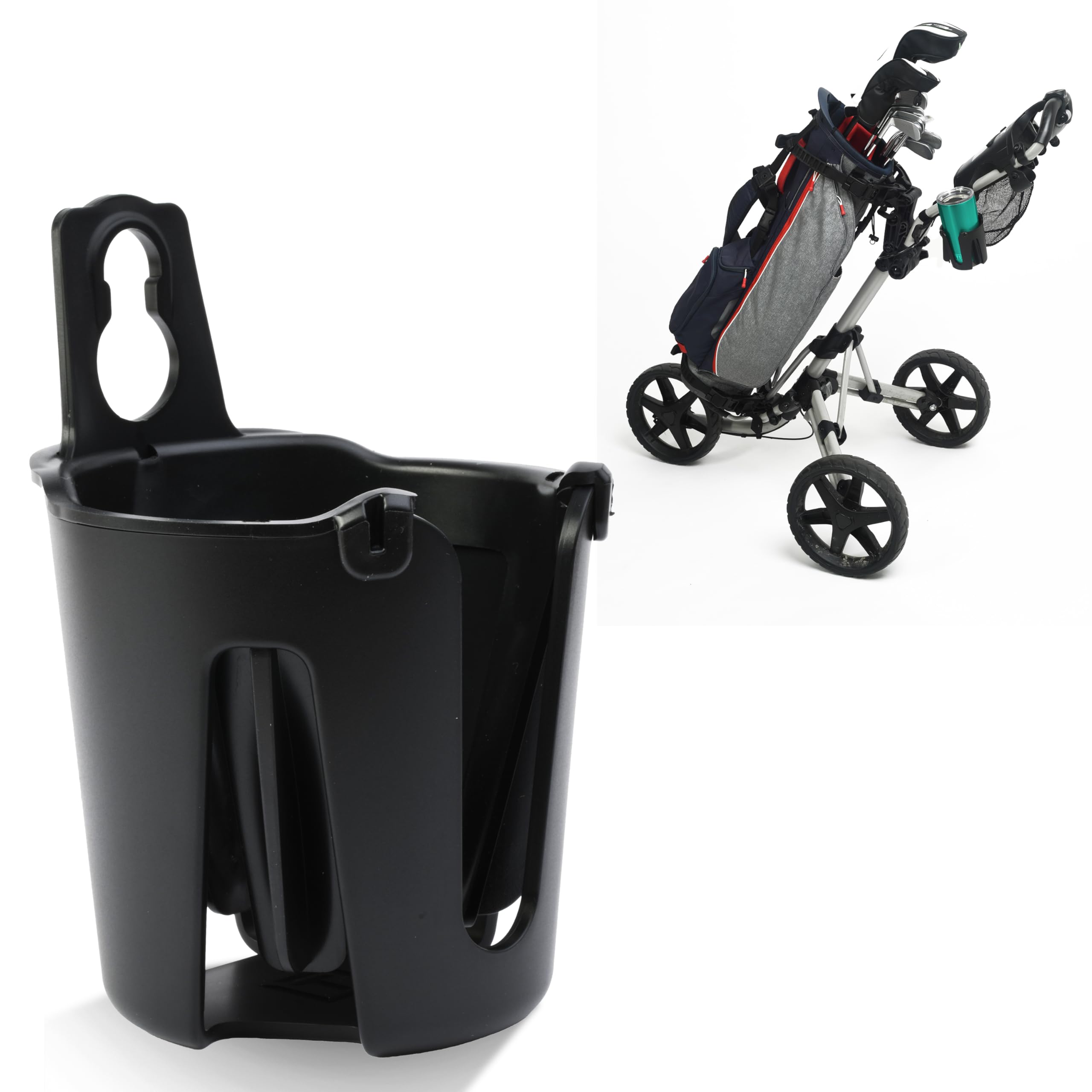 Tributary Brands Golf Push Cart Cup Holder- Regular Size- Golf Push Cart Accessories
