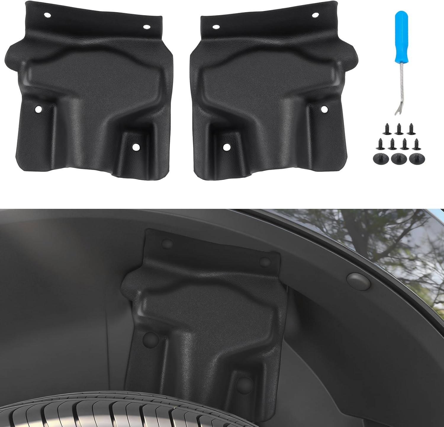 Shock Absorber Cover Compatible with Ford Maverick 2022-2025, Rear Wheel Shock Shield Cover Replacement for 2024 Maverick Accessories (2PCS)