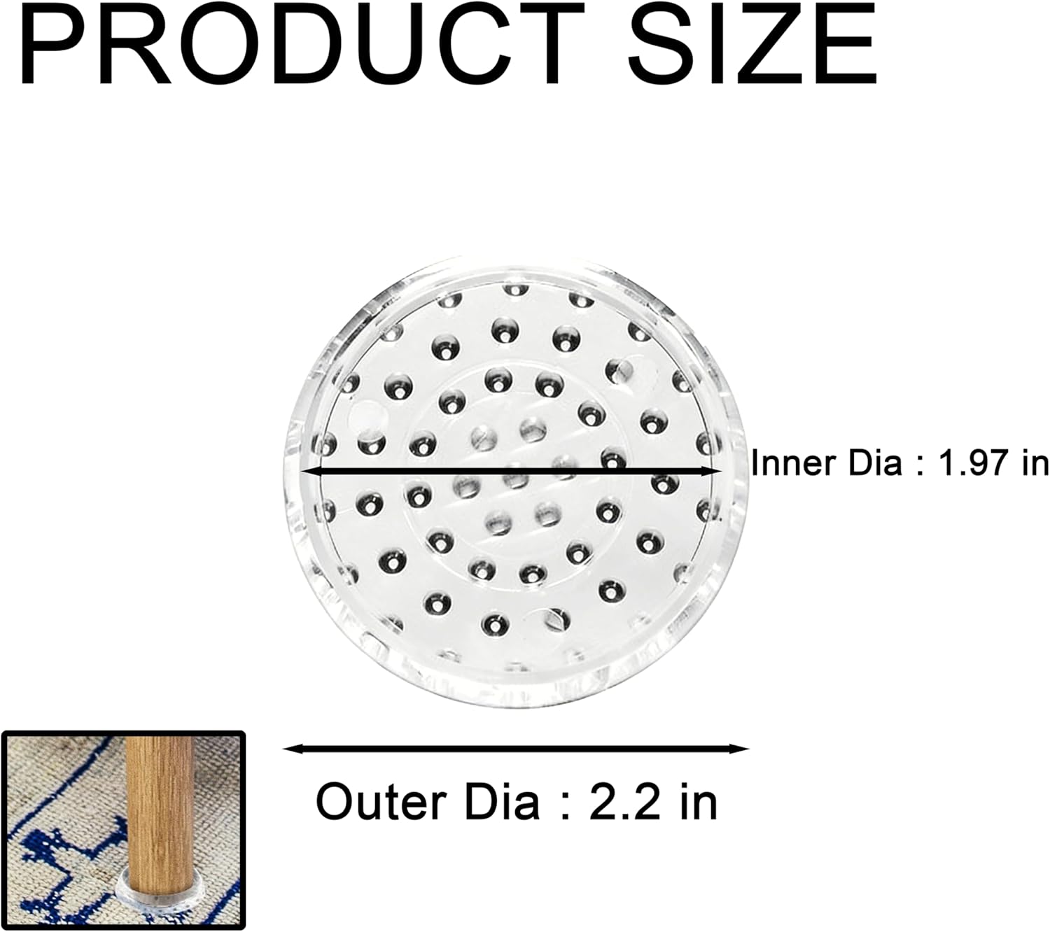 8 Pcs Furniture Cups Carpet Protectors for Furniture Legs Carpet Protector Plastic Furniture Protectors for Sofas Tables Chairs Legs