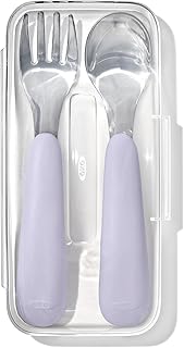 OXO Tot On-The-Go Fork and Spoon Set - Lilac Price In India