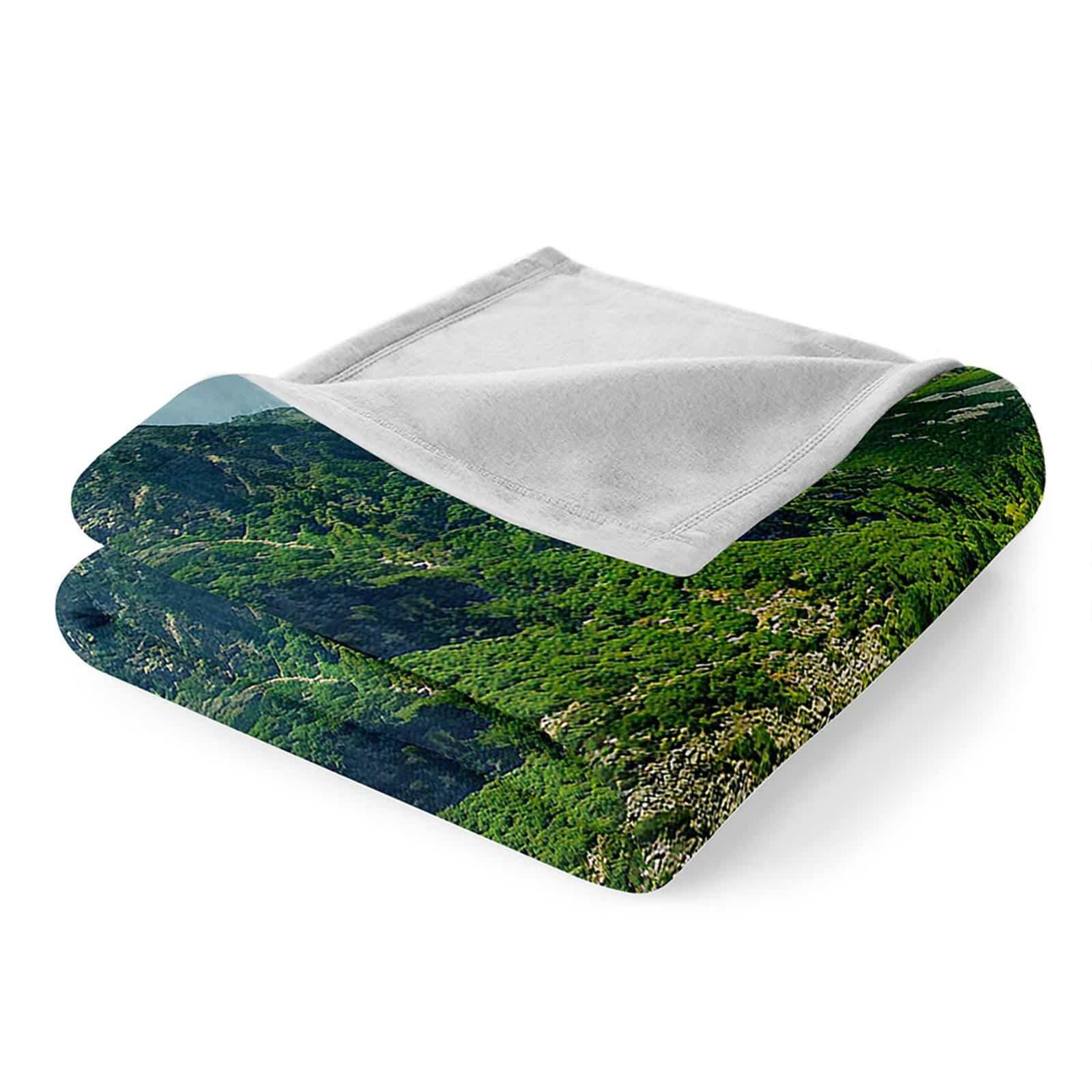 Aeici Couverture Polaire, Couverture Enfant Couverture 180x220 cm Lac Montagne Couverture de Canapé pour Salon Canapé Lit
