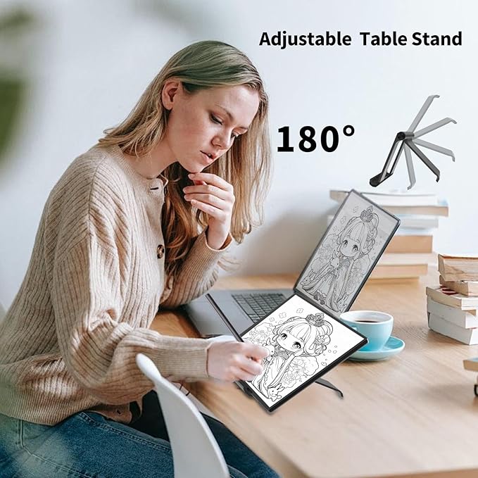Soporte ajustable para tablet y teléfono, plegable, de aluminio miniatura 3