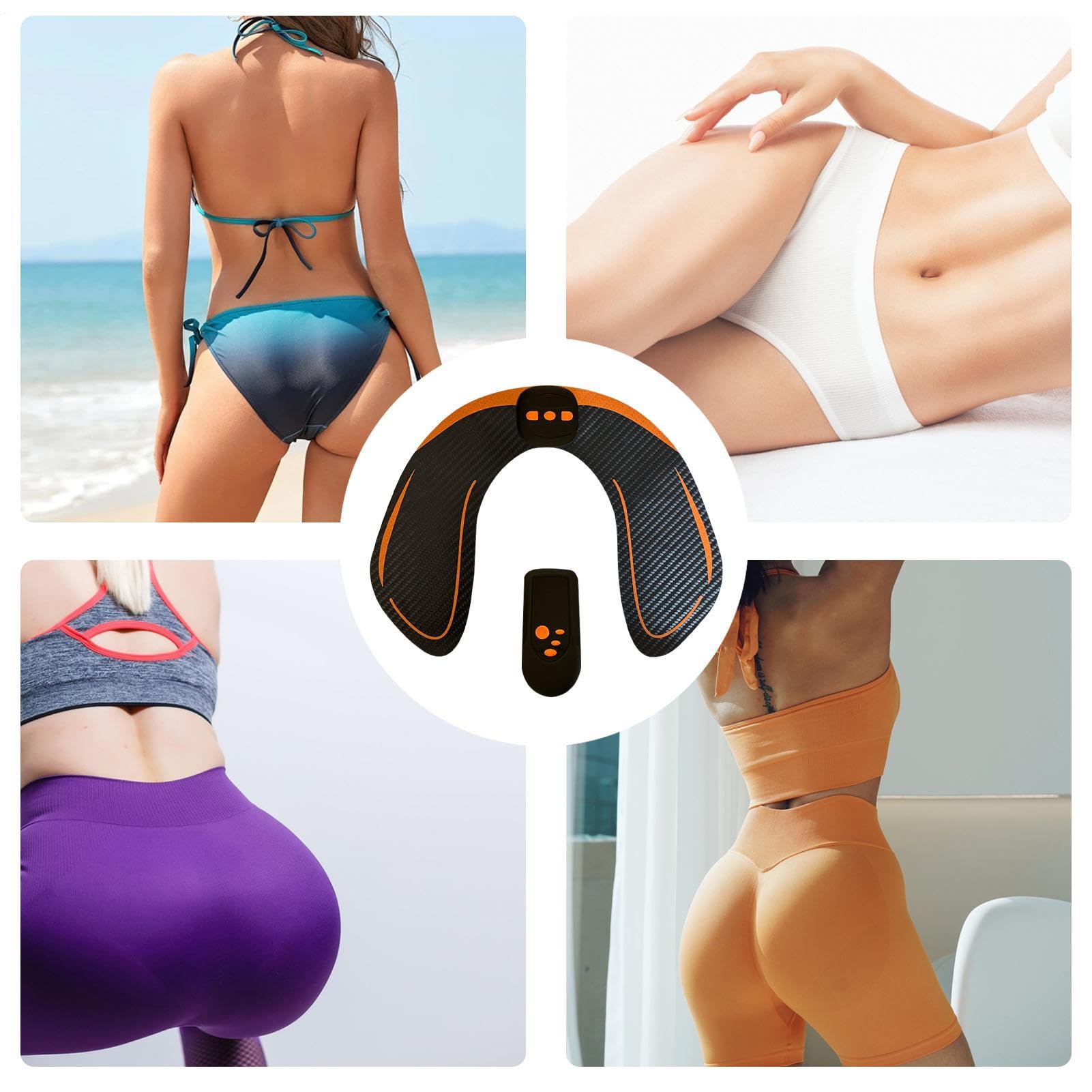 Ceinture d'Entraînement pour Fessiers - Stimulateur Fessier Électronique Tonifiant Musculaire | Ceinture d'Entraînement Physique Beauté Corporelle pour Niveaux