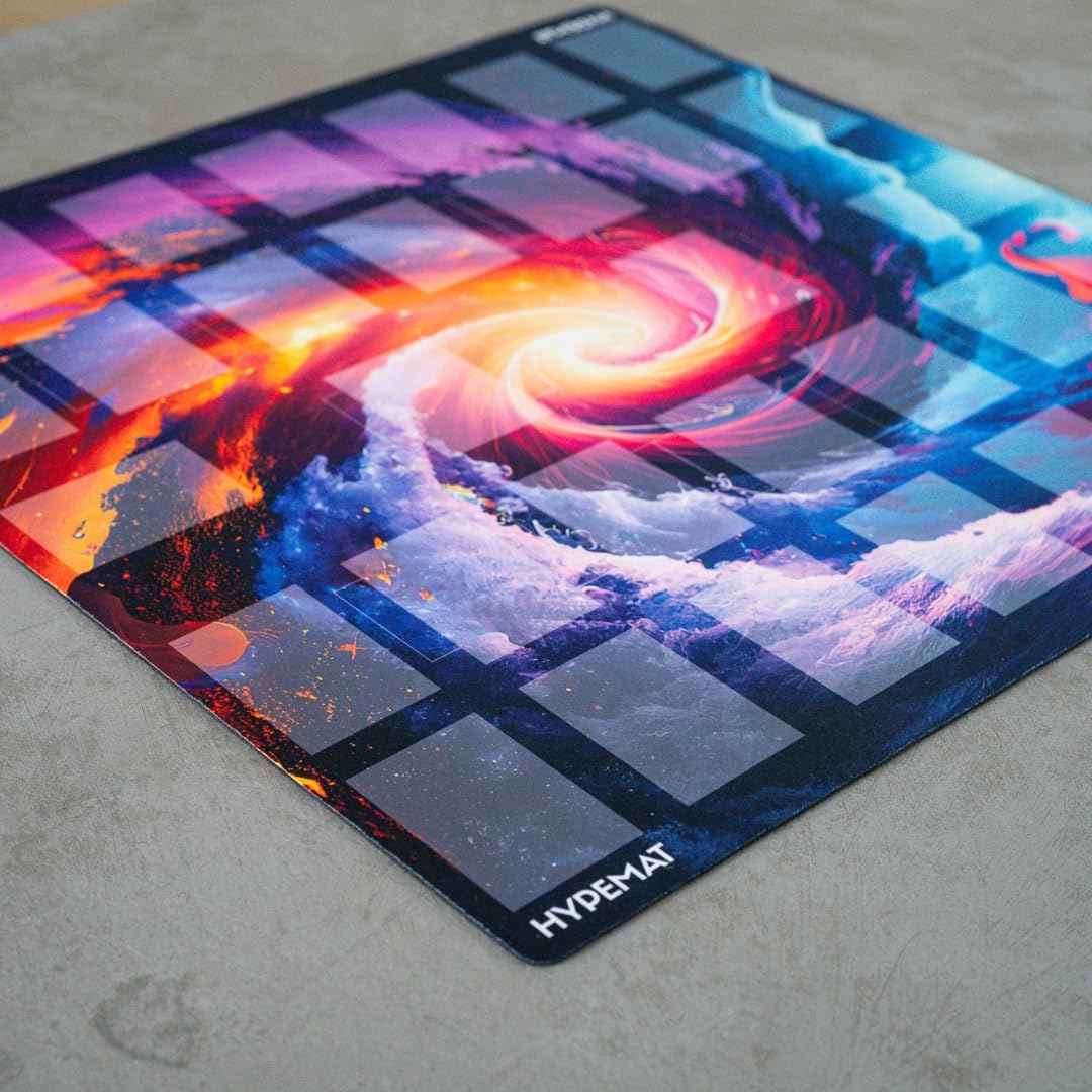 Playmat für das Yugioh TCG Playmat-2 Spieler Spielmatte [Premium] + gratis Tasche (Cyber Fusion - 2 Spieler)