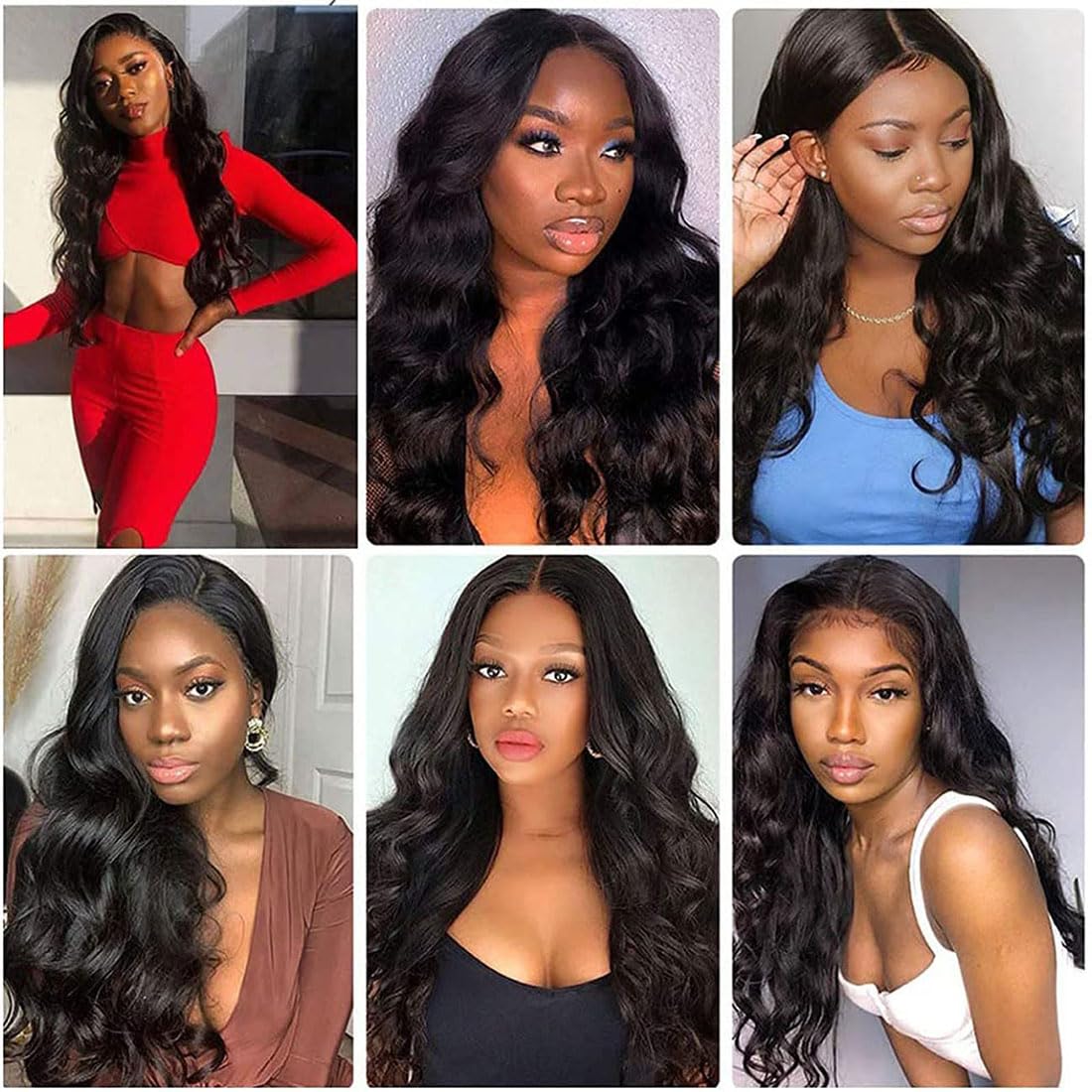 Echthaar Tressen Body Wave Bundles Human Hair Unprocessed Remy Extensions Menschliche Haar Double Weft Natürliche Schwarze Farbe 3 Bundles Per Pack Total 150g 30 32 34 Inch