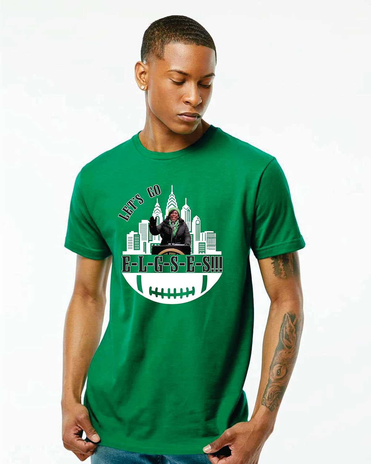 Elgses Philly Mayor Misspelling Shirt Parker Let's Go ELGSES Funny Football Fans T Shirt