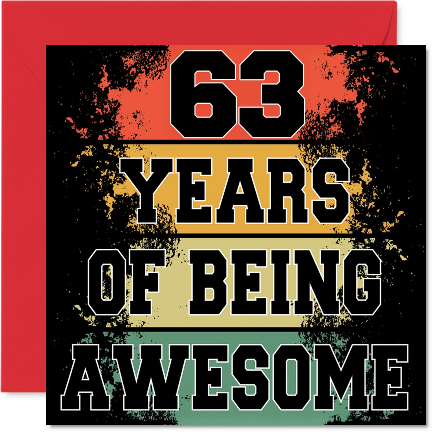 63rd Birthday Cards for Women and Men, Being Awesome