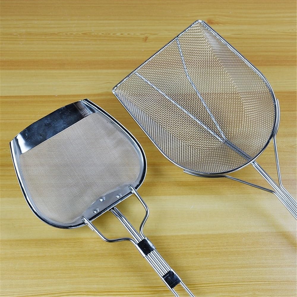 Cestello per friggitrice Cestello for friggere in Acciaio Inox Quadrato for Uso Domestico Filtro for Olio da Cucina cestello di drenaggio Filtro for friggere Cestello per frittura