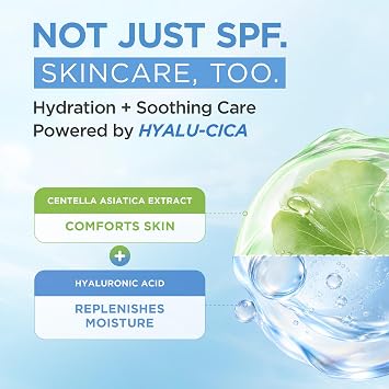 SKIN1004 Hyalu-Cica Water-Fit Sun Serum, Face Sunscreen, 1.69 fl.oz, 2 Pack