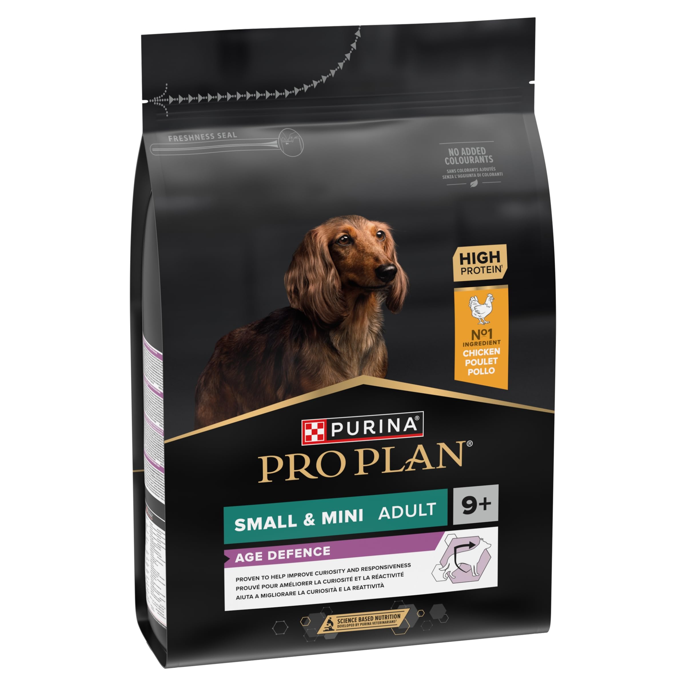 PURINA PRO PLAN | Age Defense | Croquettes pour Chien Senior de taille petit et mini | Soutient la bonne santé des chiens vieillissants, et des articulations | Riche en Poulet | Sac 3 Kg
