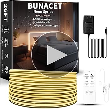 Amazon.com: BUNACET Outdoor LED Strip Lights Warm White, Neon Rope