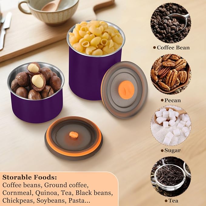 Contenedor de café de acero inoxidable, 30 oz, a prueba de aire miniatura 6