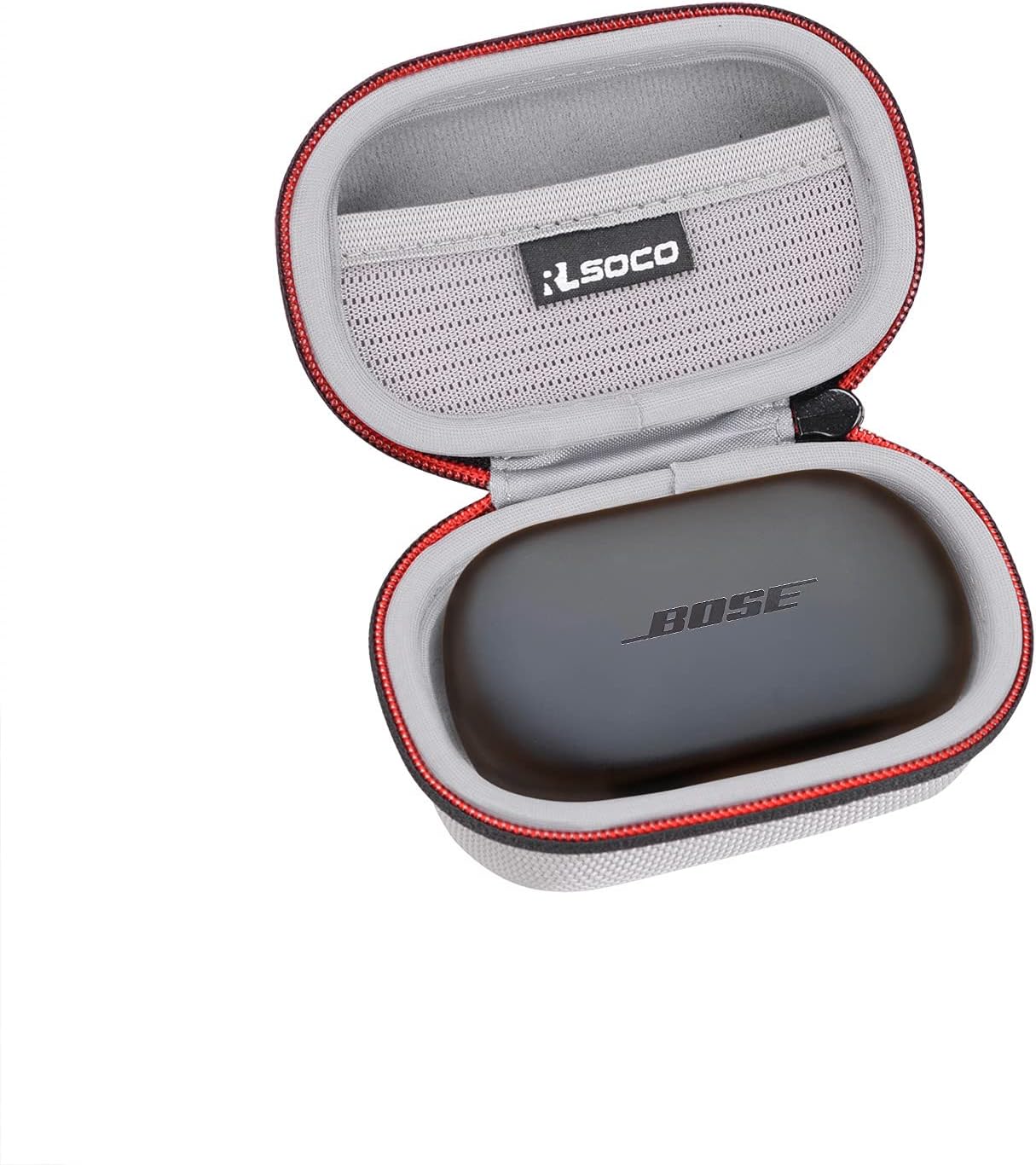 RLSOCO Hard Case for Bose QuietComfort (2020 Model) / Sport Wireless Noise Cancelling Earbuds (Silver)