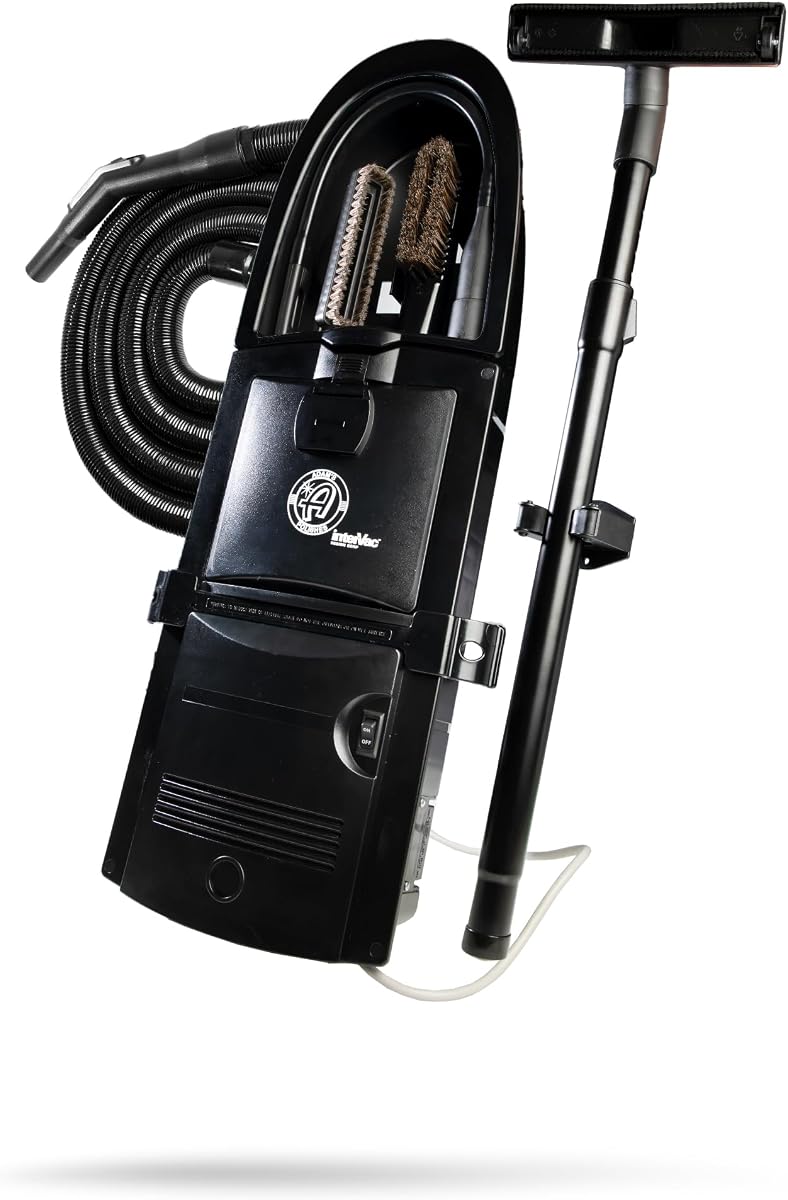 Aspiradora montada en la pared - Aspiradora premium para detalles de automóviles para garaje o taller | Potente succión y detalles de alta resistencia.