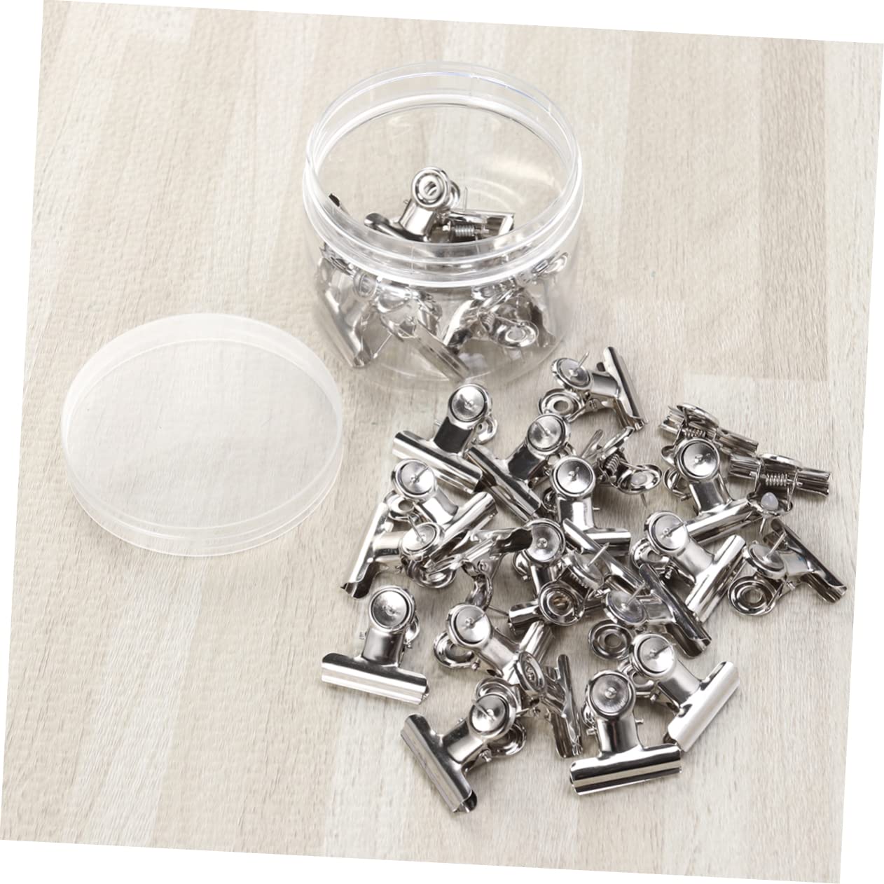 SHINEOFI 60 Piezas Clips De Carpetas Financieras Grandes Abrazaderas De Papel Rieles Clips De Carpeta De Imagen Clips Metálicos Para Papel Abrazaderas De Papel De Archivo Oro Rosa