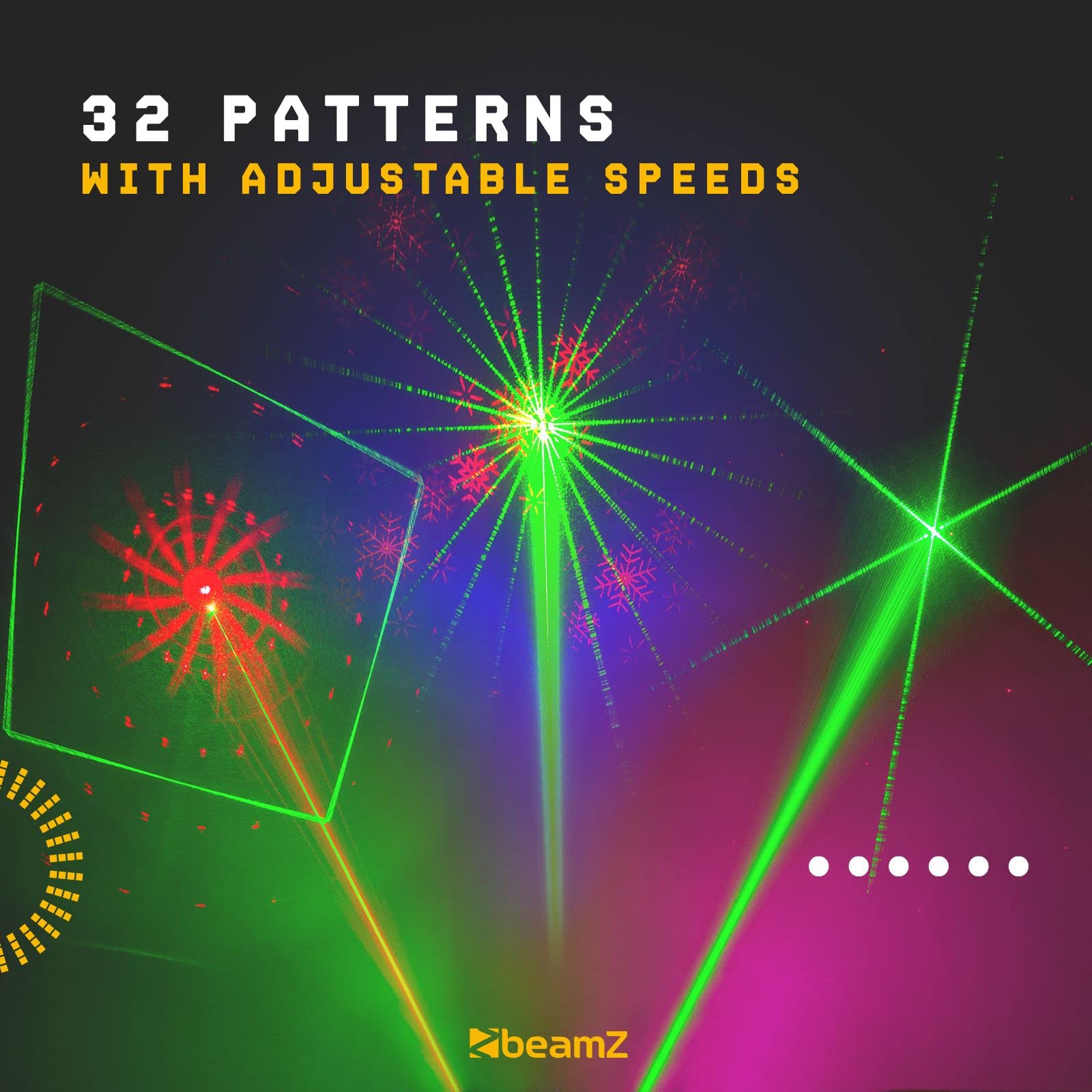 BeamZ Acrux Quatro R/G party laser systeem met RGBW LED&aposs (152.610)