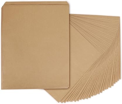 BagDream 12x15 أكياس الورق المسطحة 100Pack أكياس الورق البني كرافت للمطبوعات ، الحرف ، القمصان ، الأعمال الصغيرة ، الحزمة ، التغليف ، أكياس الهدايا