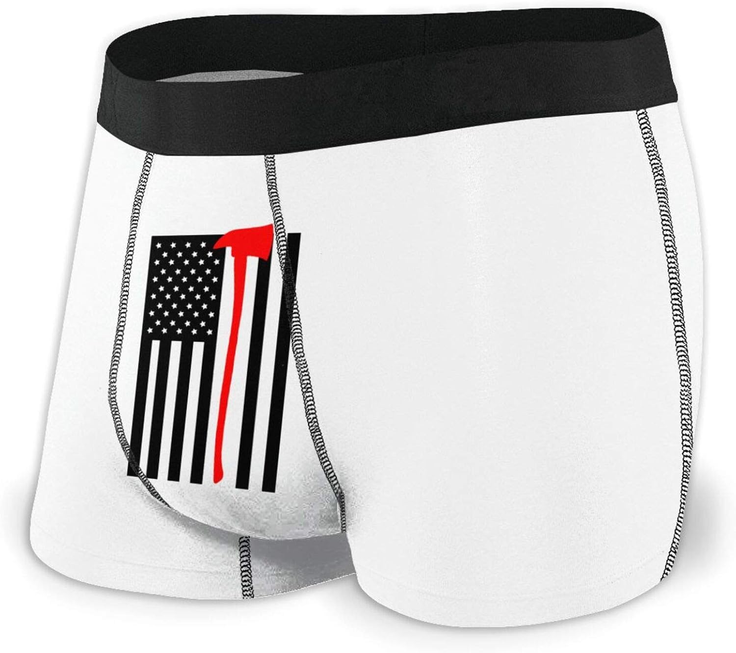 Mens Breathable Underwear Thin Red Line Fire Firefighter Comfort Soft