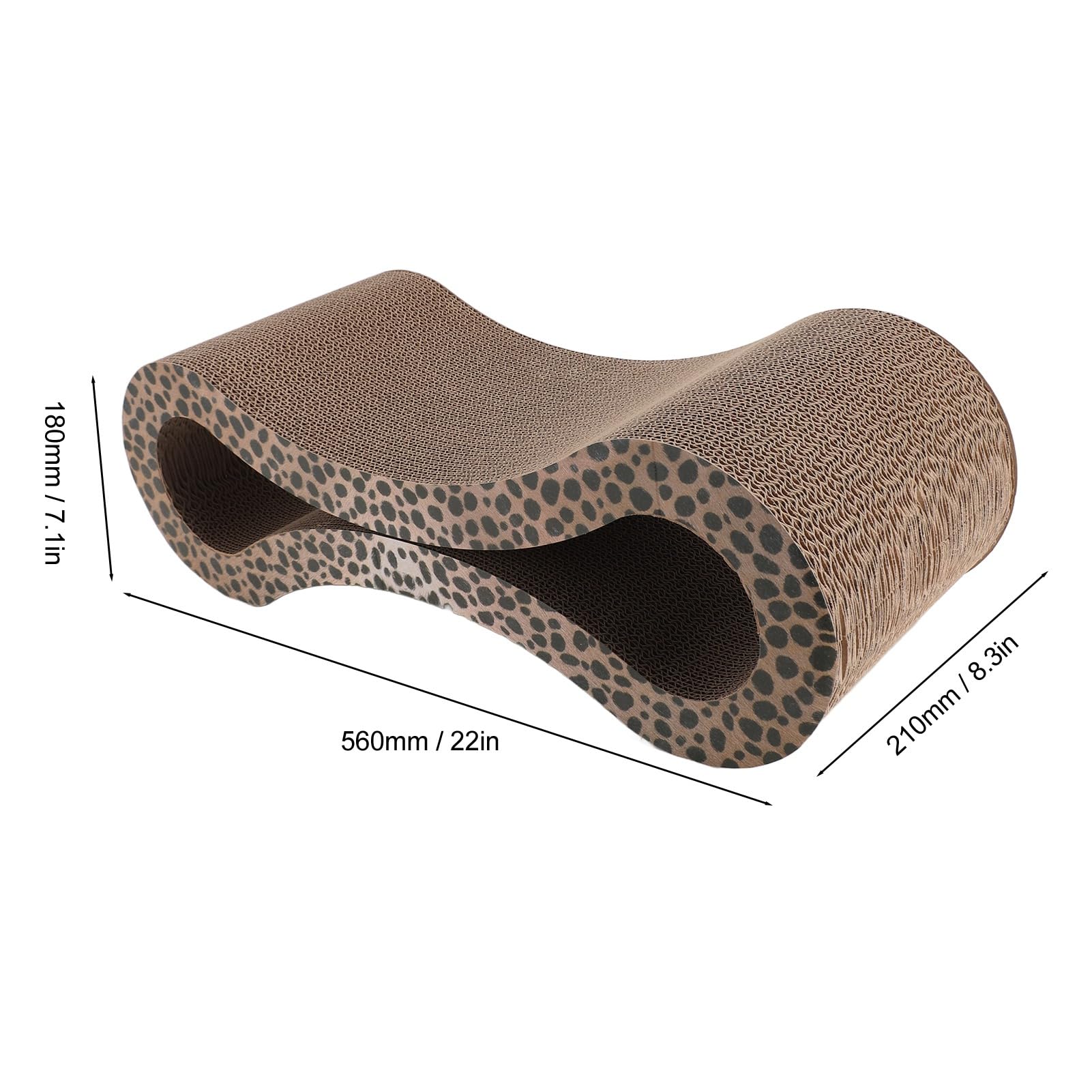 Tiragraffi per Gatti Lounge, Protezione per Mobili, Letto in Cartone Ondulato per Gatti, Tiragraffi Extra Spesso, Soddisfa gli Istinti Naturali, Funzione Reversibile per un Uso