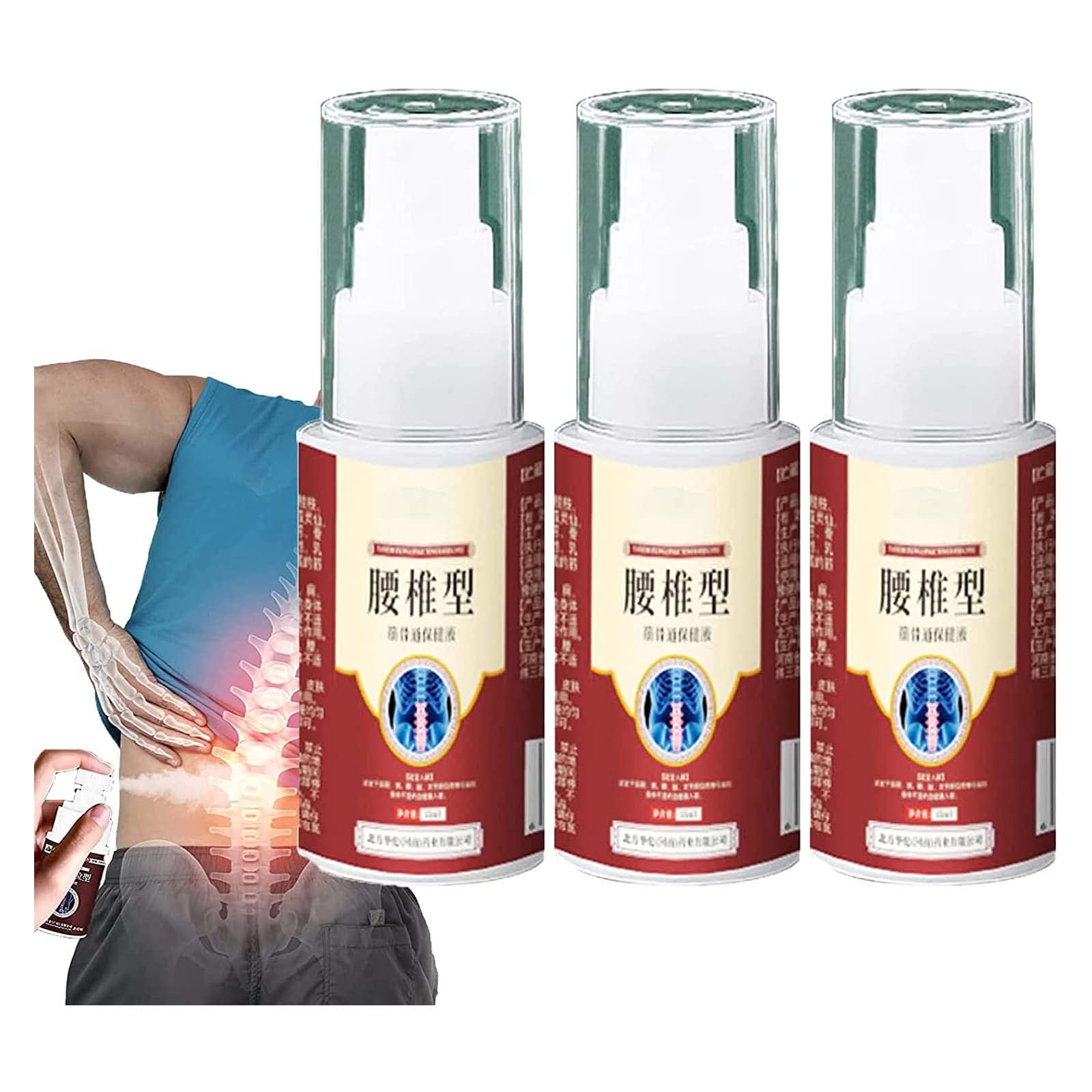 Lumbar Spine Cold Gel Spray, Back Pain Relief Products, Natural Herbal Joint Pain Relief Spray, Sciatica Pain Relief Devices (3PC)