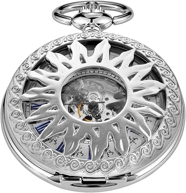 Classic Bronze/Black Mechanical Pocket Watches, Mechanical Vintage Bronze/Black Mechanical Pocket Watches Roman Numerals Black Dial Watches