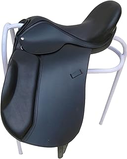 Exclusive Leather Dressage Treeless Saddle with Velcro Pannel and Knee Blocks - Buy now